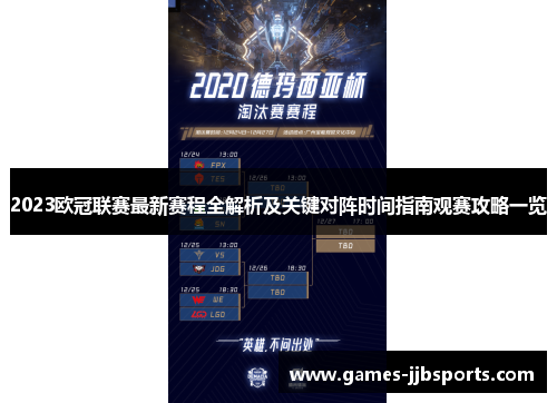 2023欧冠联赛最新赛程全解析及关键对阵时间指南观赛攻略一览 2023欧冠联赛最新赛程全解析及关键对阵时间指南观赛攻略一览